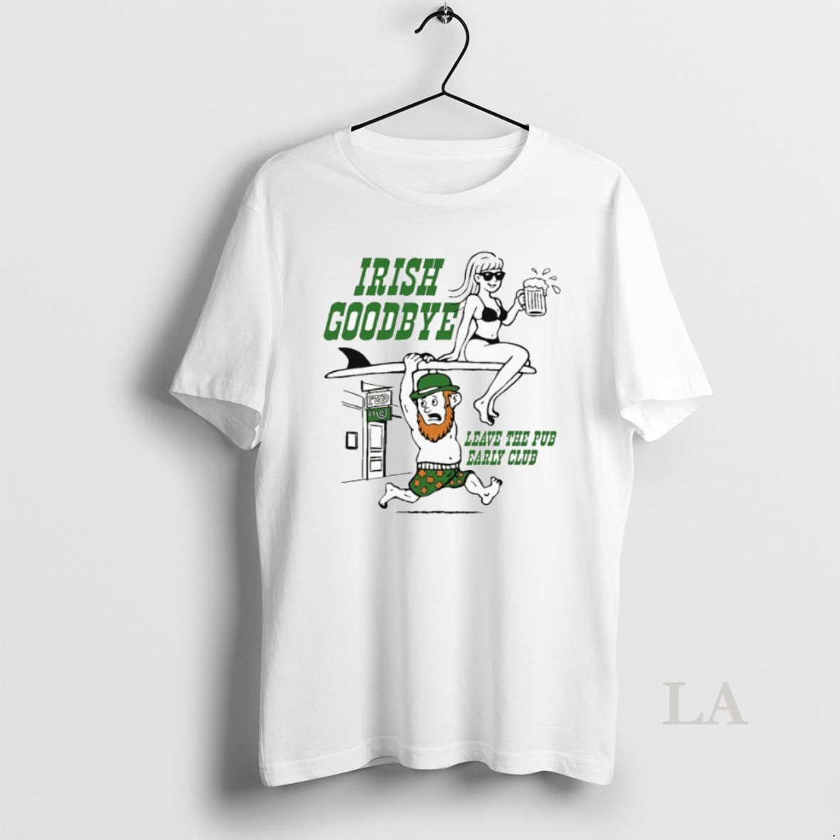 Original St Patricks Day Irish Goodbye Leave Pub Early Club Shirts