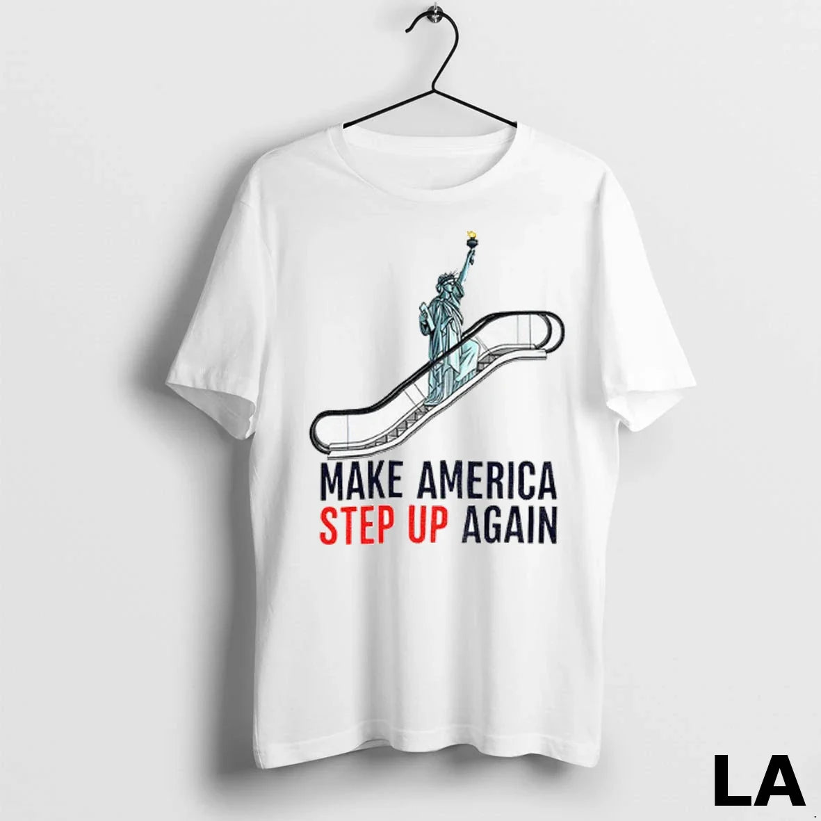 Original Statue Of Liberty Escalator Make America Step Up Again Democrat