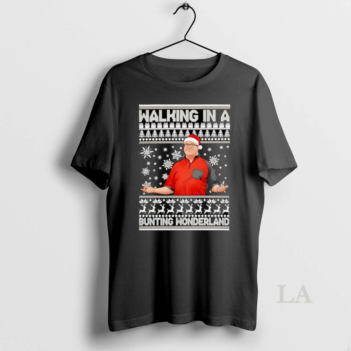 Original Stephen Bunting Walking In A Bunting Wonderland Ugly Christmas