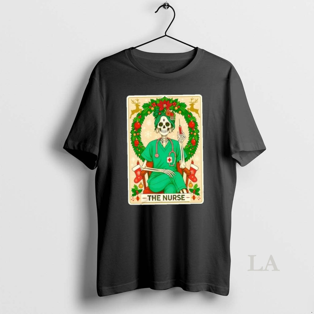 Original The Nurse Skeleton Tarot Card Ornaments