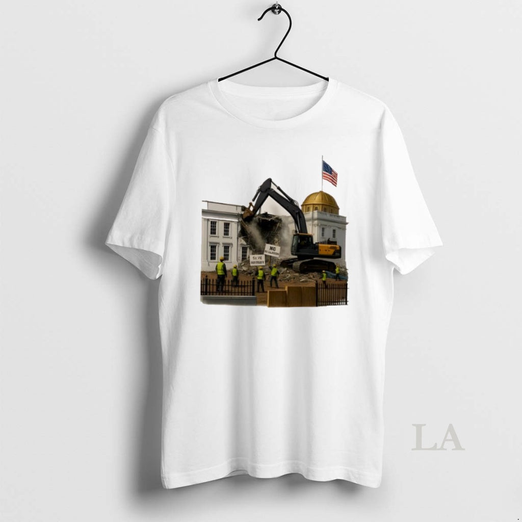 Original White House Ballroom Demolition Protest Anti Trump