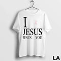 Original I Love Jesus Jesus Loves You Breast Cancer Awareness