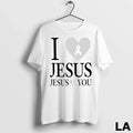Original I Love Jesus Loves You Breast Cancer Awarness