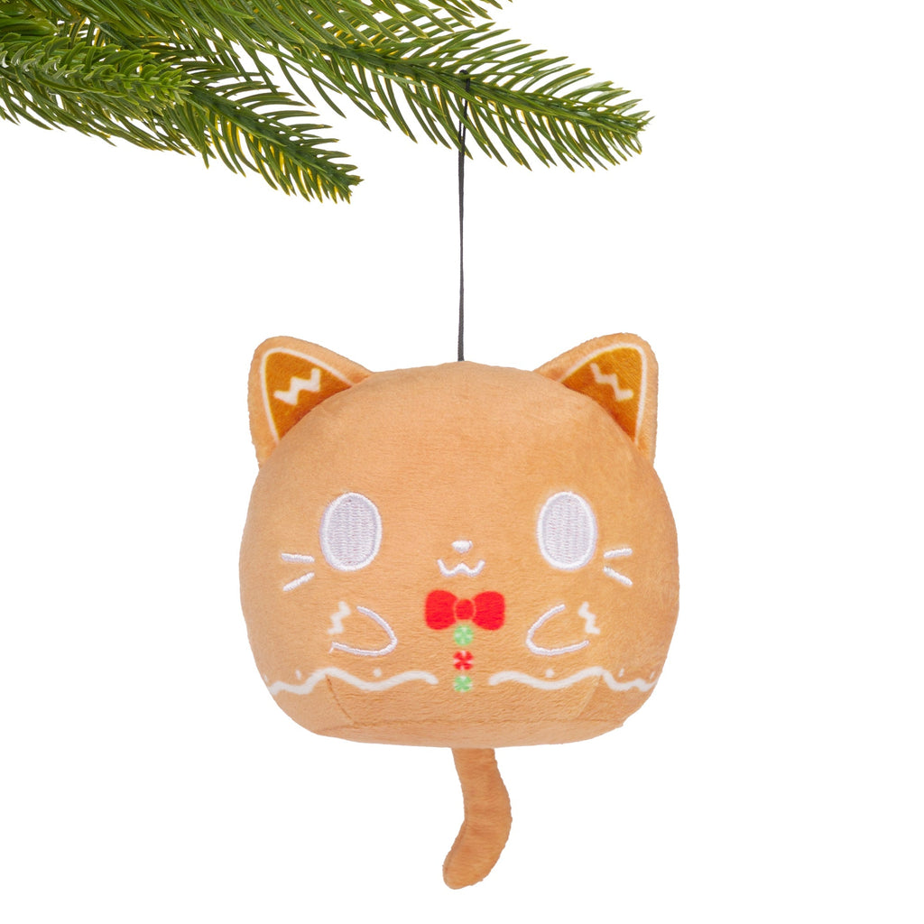 Gingerbread Cat Plushie Ornament