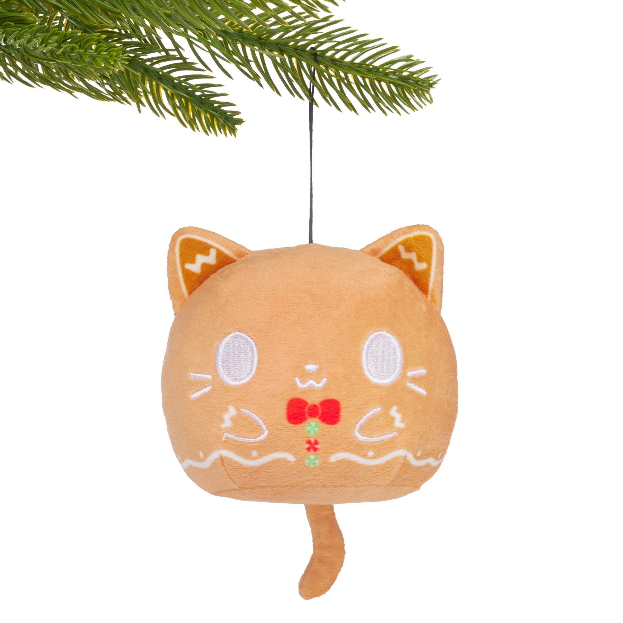 Gingerbread Cat Plushie Ornament