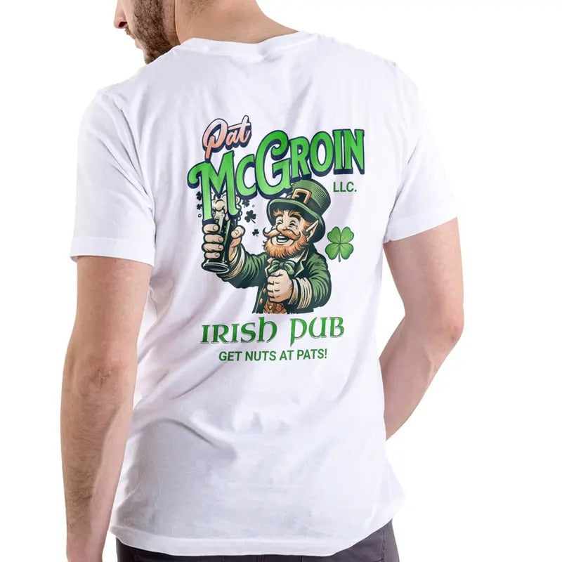 PAT MCGROIN IRISH PUB Cotton Casual Menswear T-Shirts