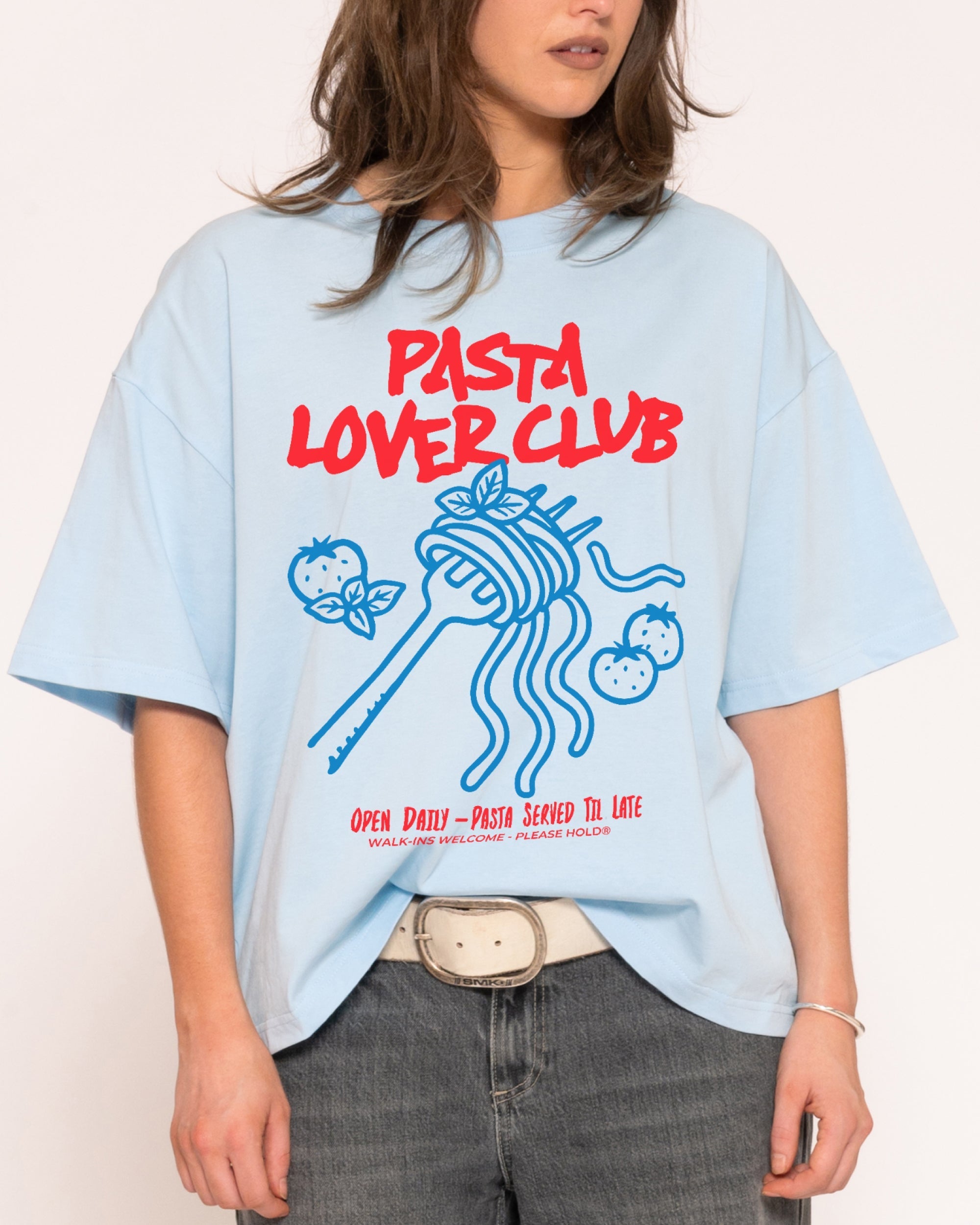 Pasta Lover Club Boxy Crop Tee