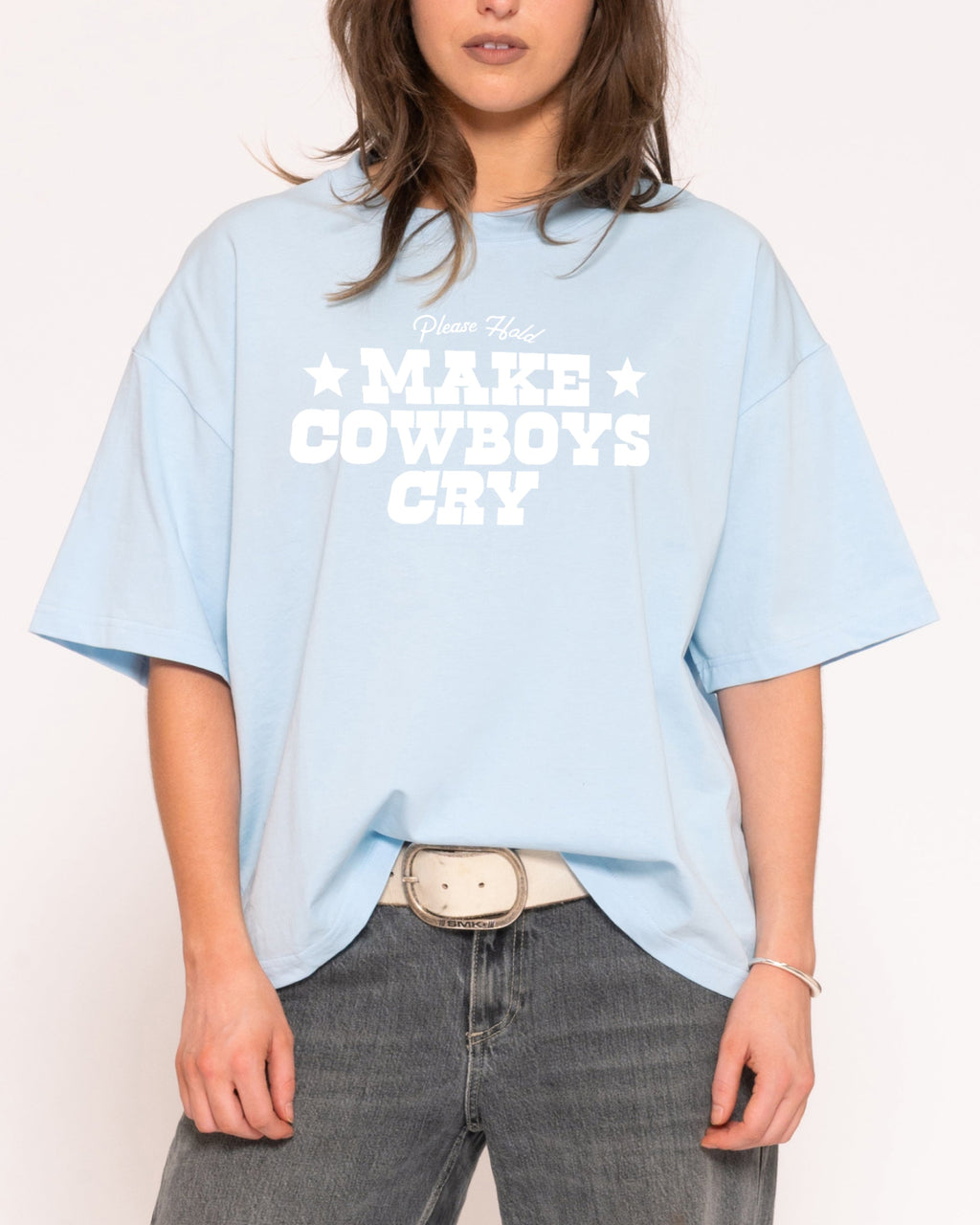 Make Cowboys Cry Boxy Crop Tee