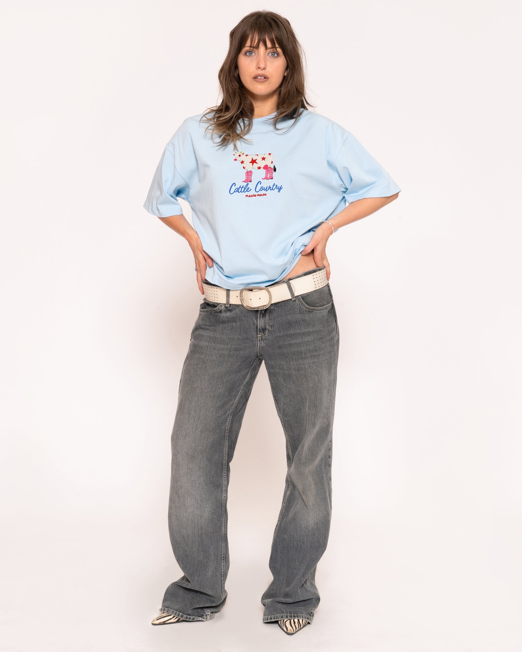 Cattle Country Boxy Crop Tee