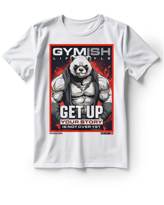 Panda Get Up Funny Gym Workout Air Freshener T-Shirts