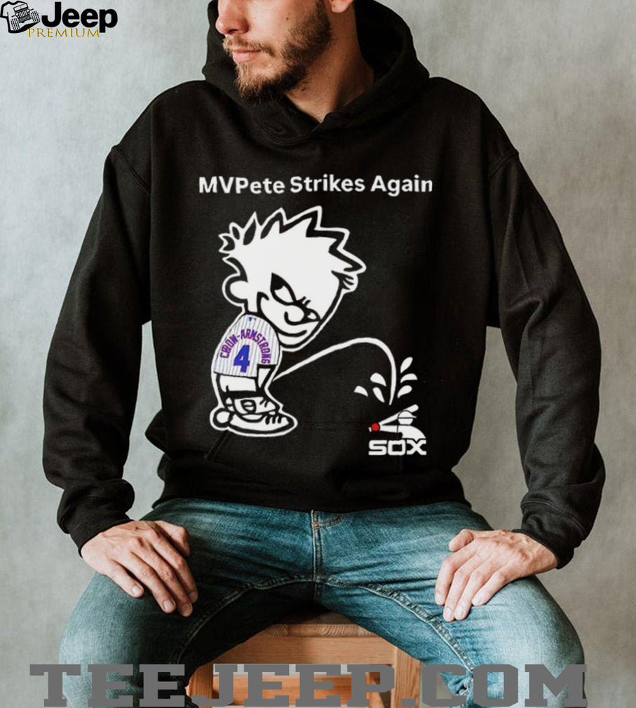 Pete Crow Armstrong MVPete Strikes Again Calvin Peeing On Chicago Cubs shirt