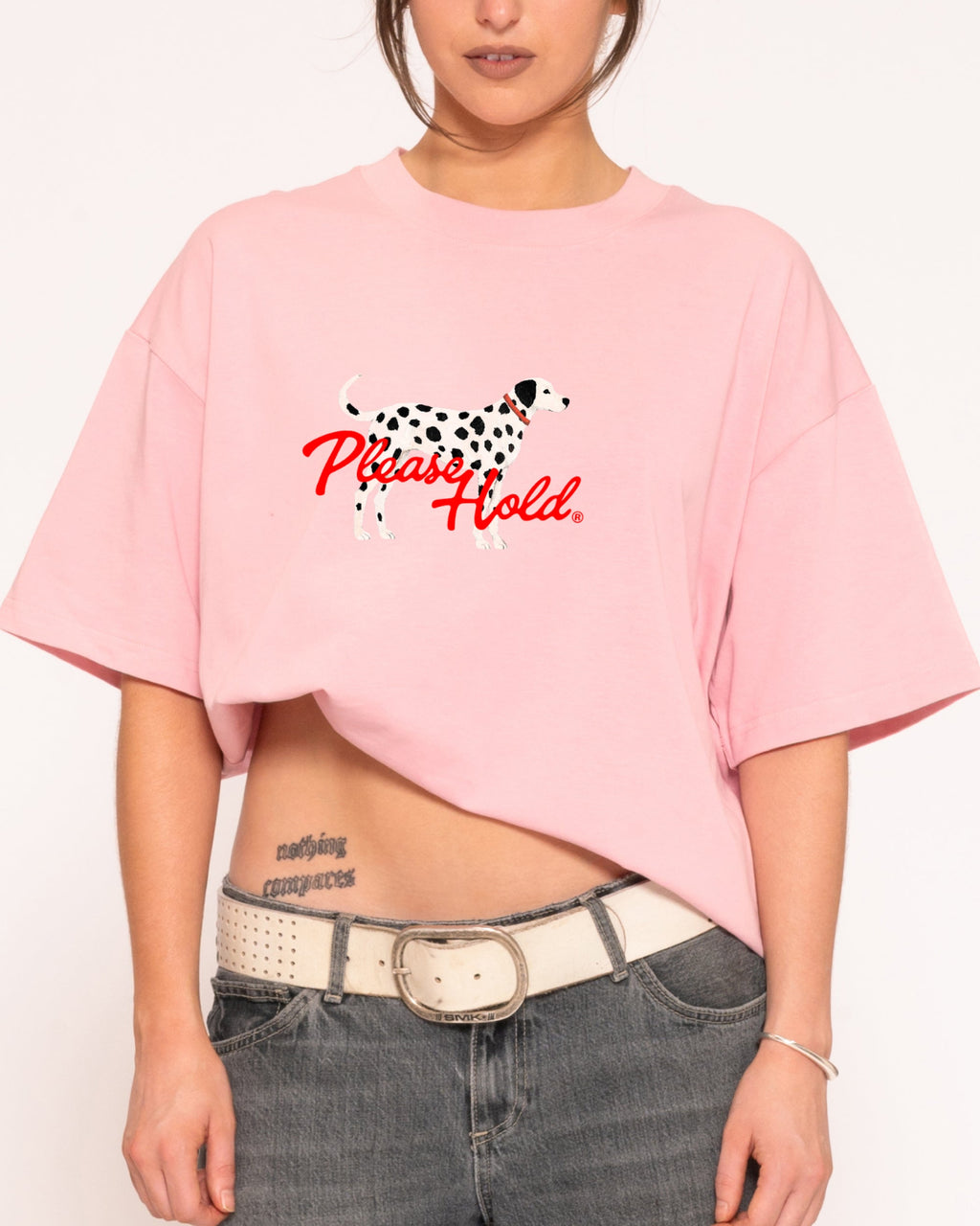 Dalmatian Boxy Crop Tee