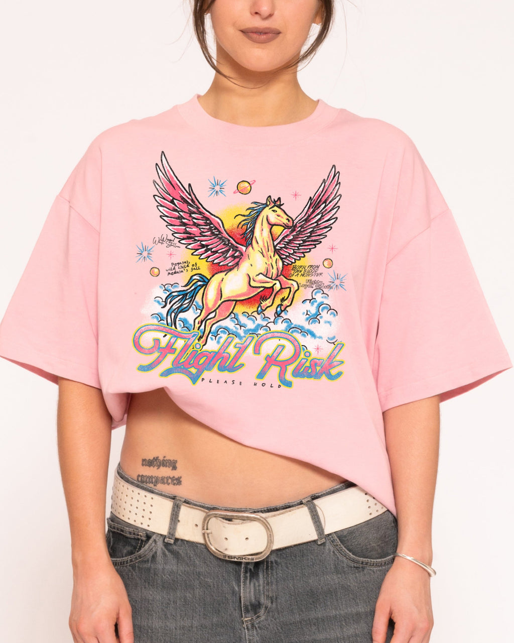 Flight Risk Boxy Crop Tee