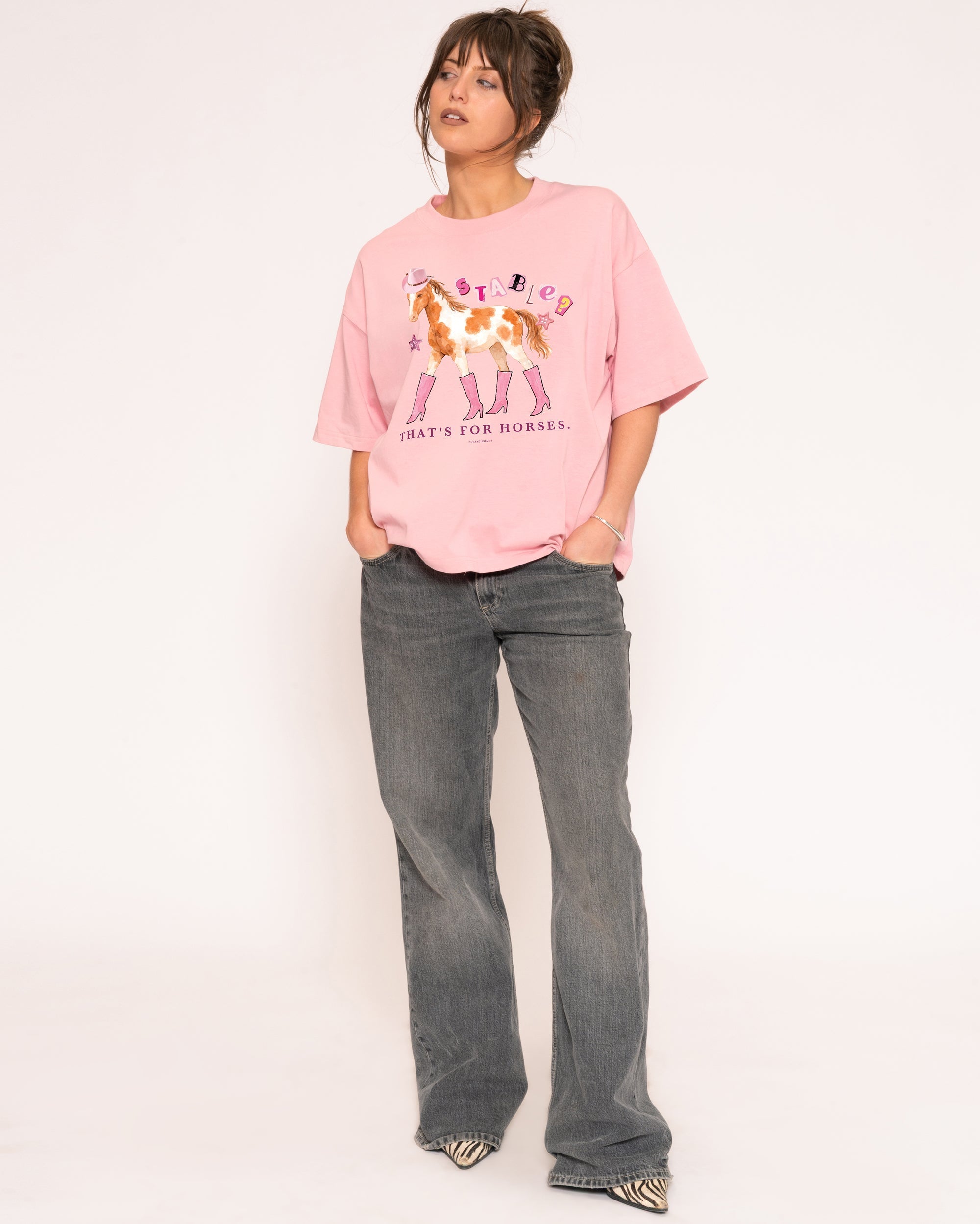 Stable? That's For Horses Boxy Crop Tee