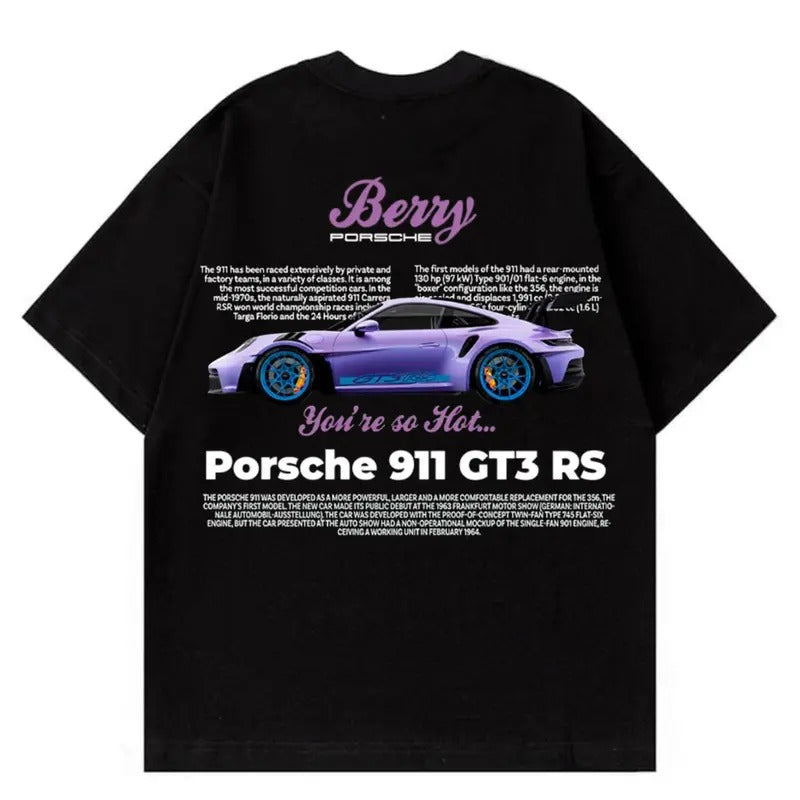 Porsche Purple Berry 911 Car Enthusiast Shirt Car T-Shirts