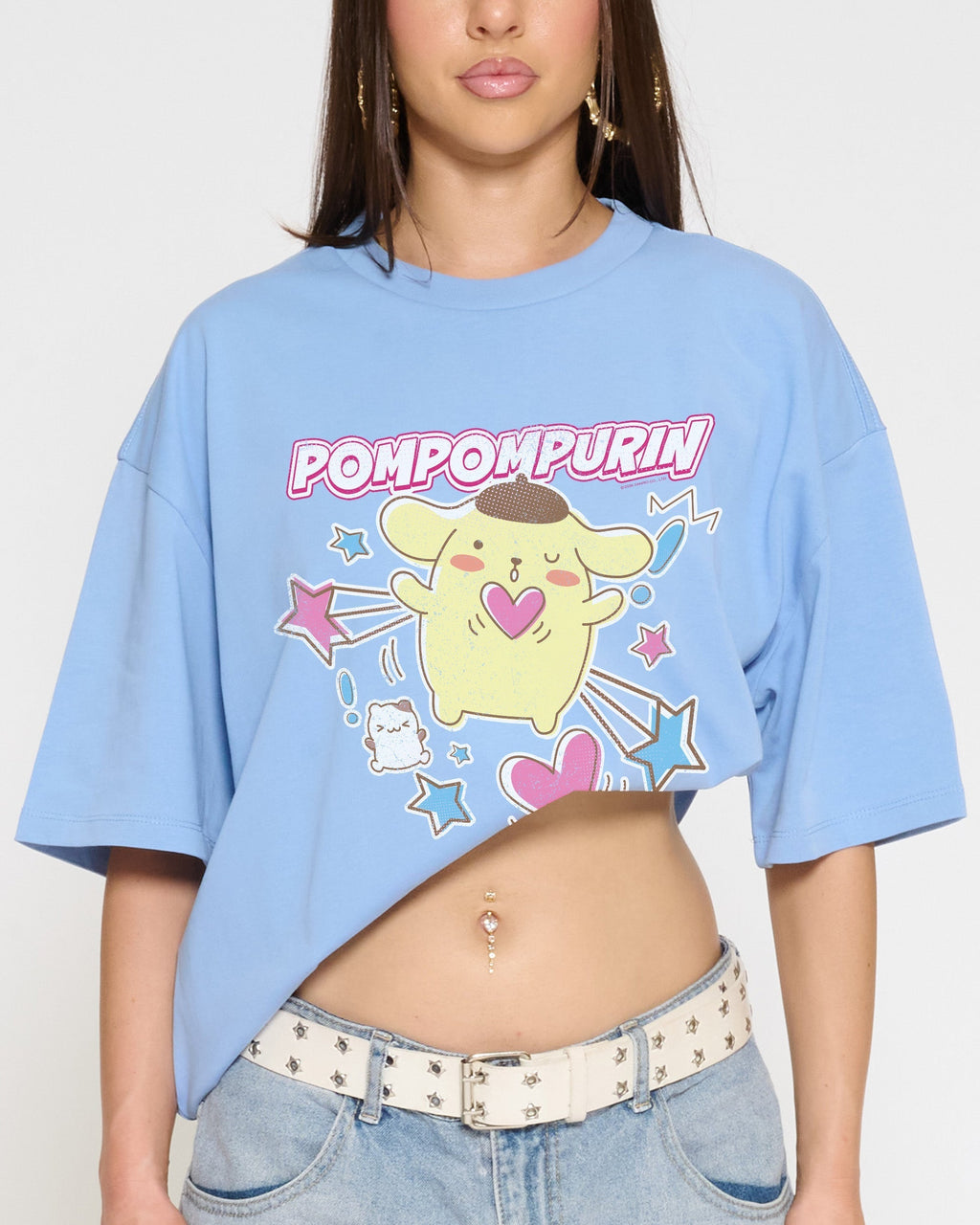 Pompompurin Hearts Oversized Tee