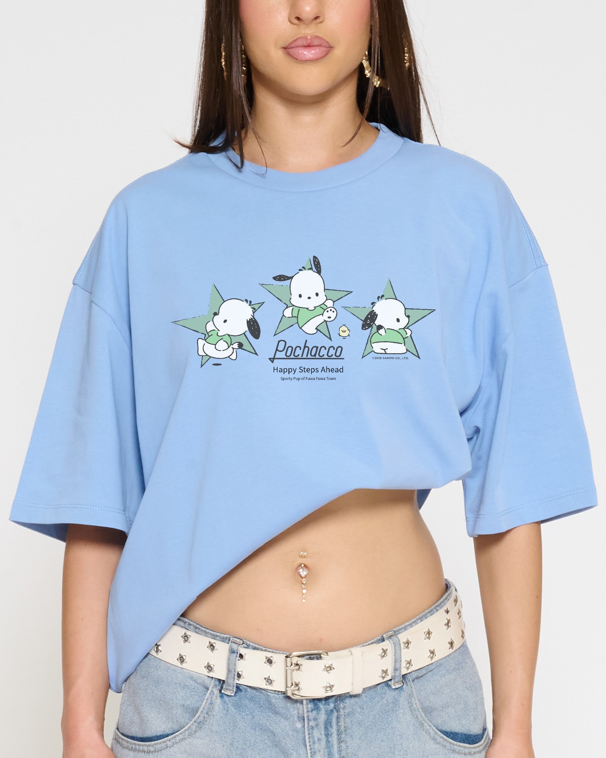 Pochacco Happy Steps Oversized Tee