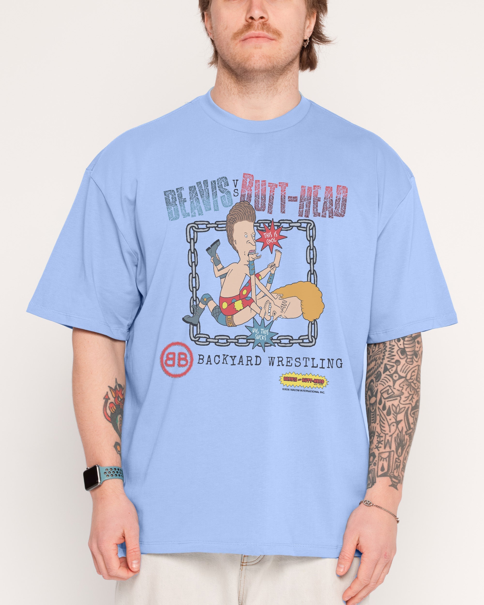 Backyard Wrestling Oversized Tee
