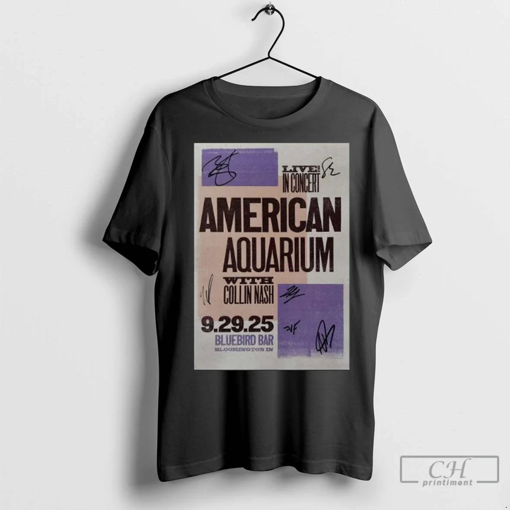 Premium American Aquarium Fall Tour September 29 2025 Bloomington In Long Sleve