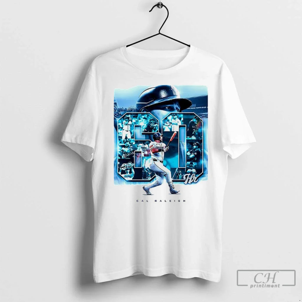 Premium Cal Raleigh Seattle Mariners Mlb 60 Home Runs