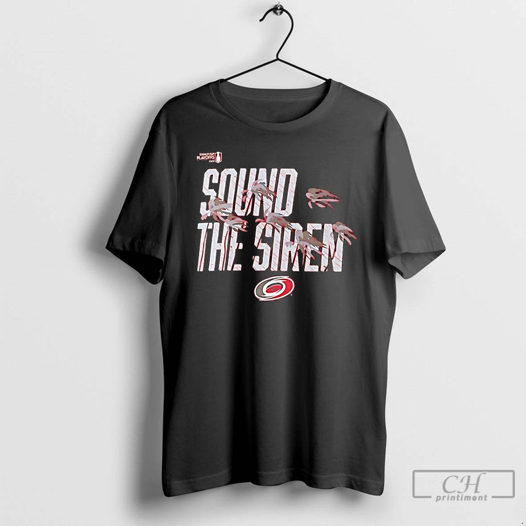 Premium Carolina Hurricanes Sound The Siren Nhl Playoff Logo 2026