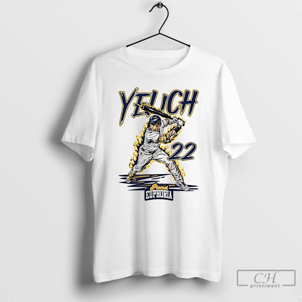 Premium Christian Yelich 22 Milwaukee Brewers Graphic Comic