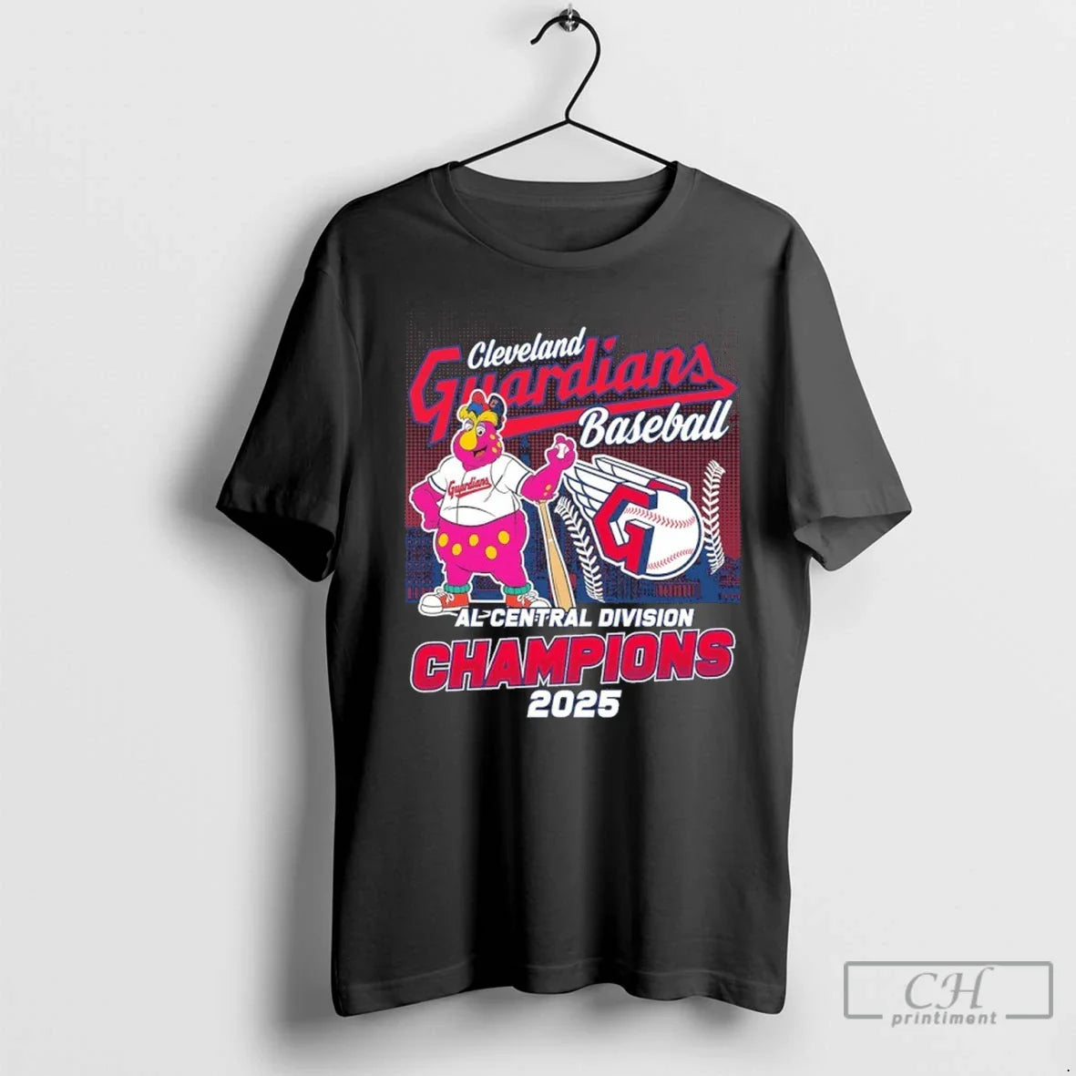 Premium Cleveland Guardians Mascot Baseball Al Central Division Champions 2025