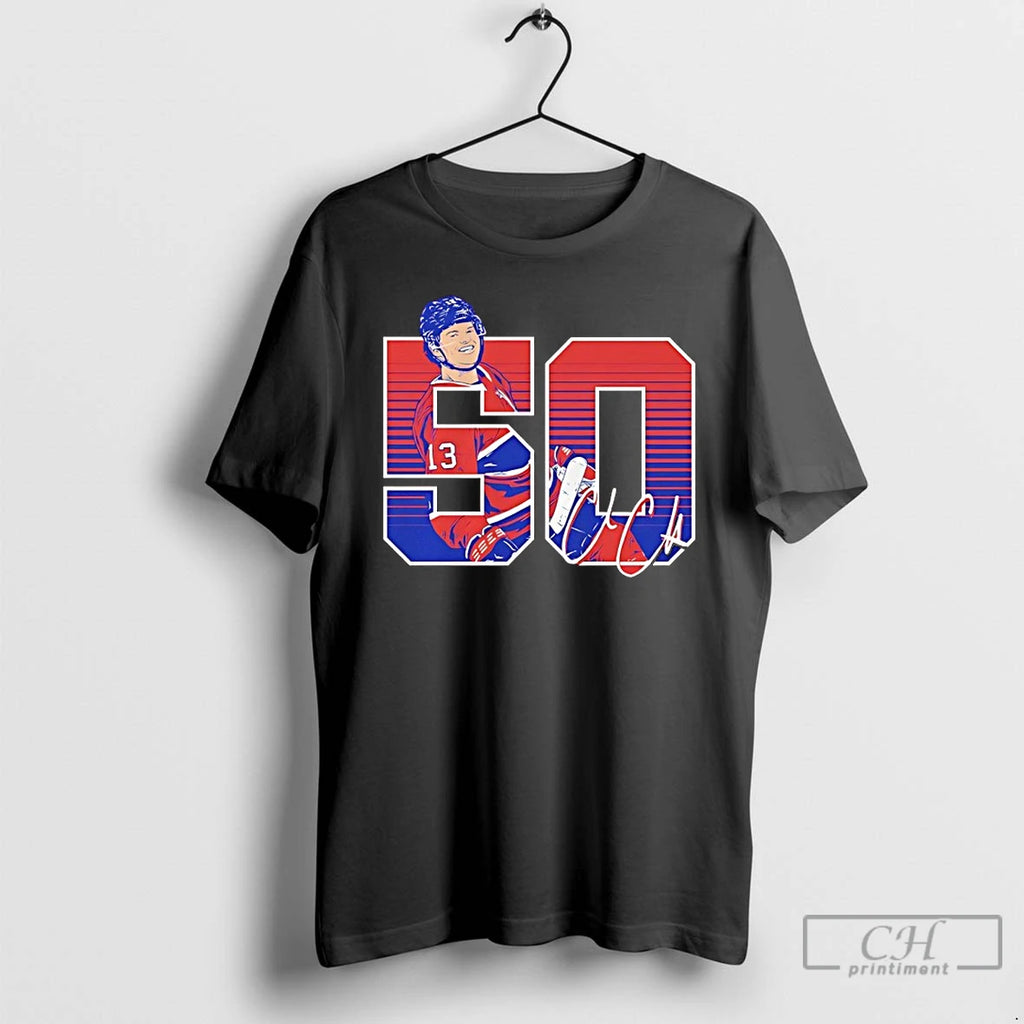 Premium Cole Caufield 50 Goals Signature