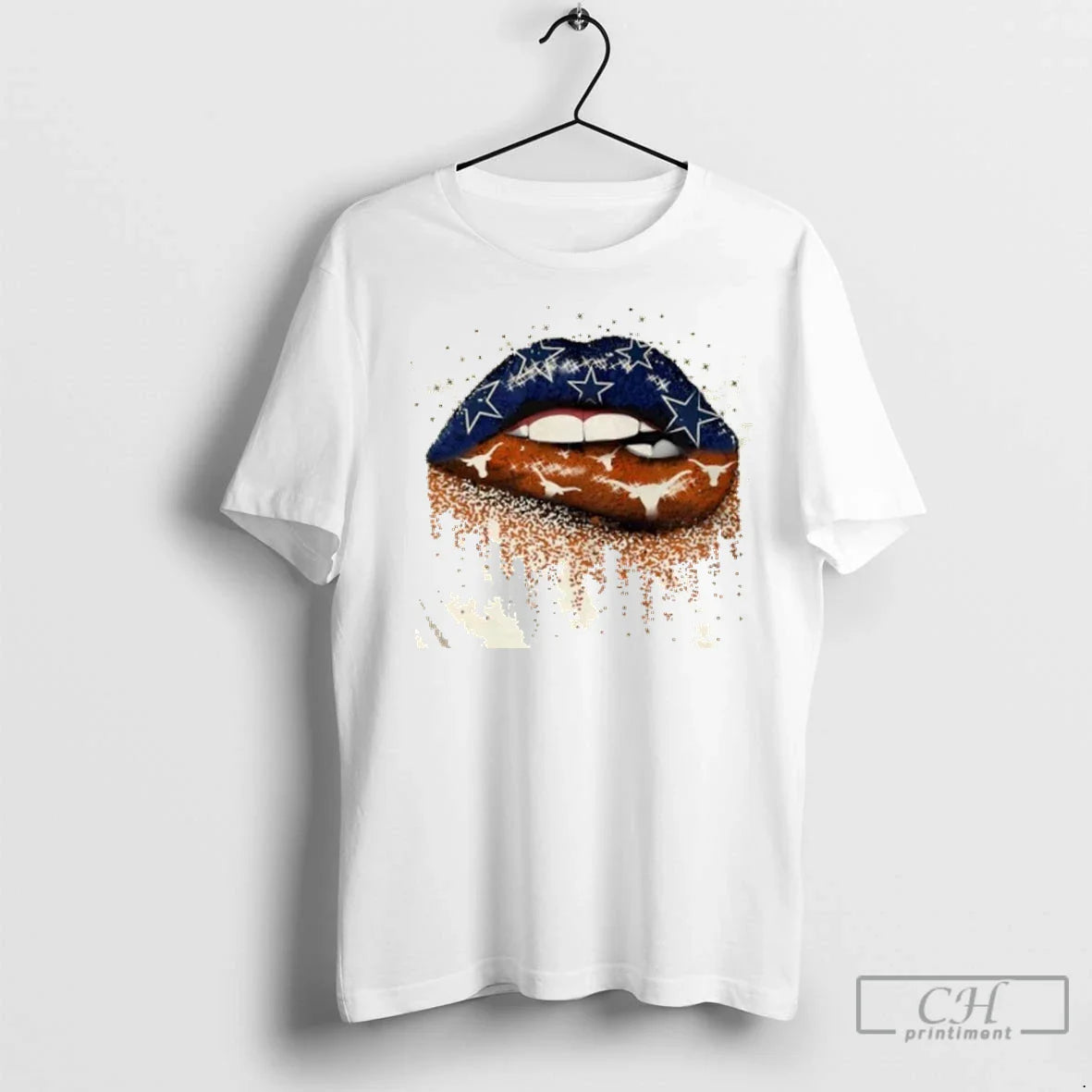 Premium Dallas Cowboys X Texas Longhorns Lips