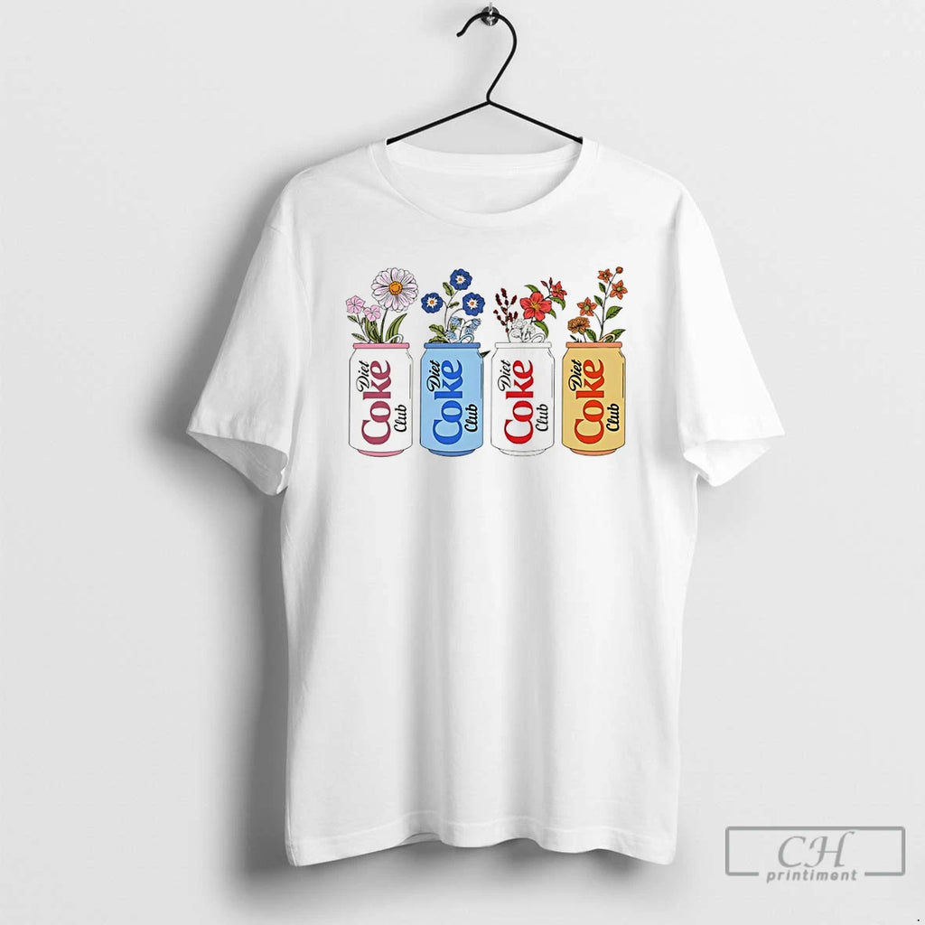 Premium Diet Coke Club Floral Soda
