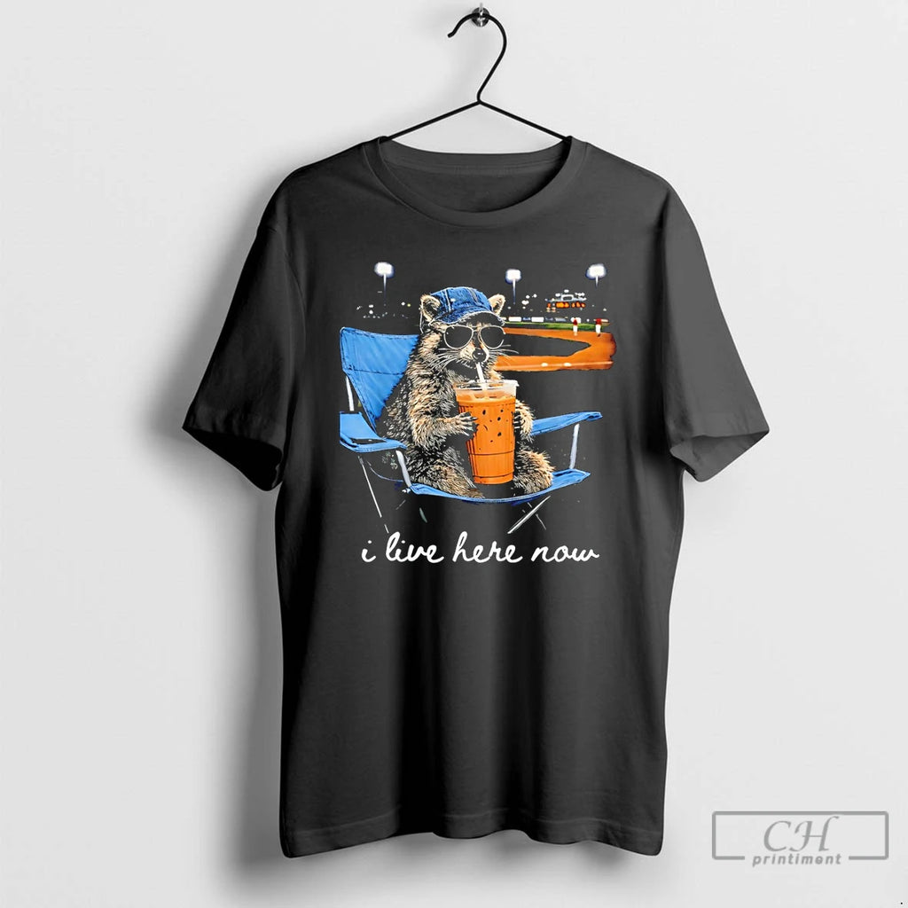 Premium Funny Raccoon I Live Here Now Meme