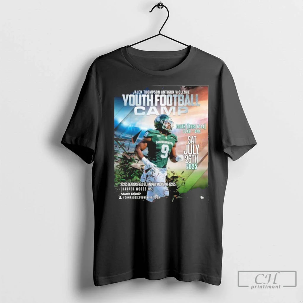 Premium Jalen Thompson Anti Gun Violence Youth Football Camp Sat July 26th 2025