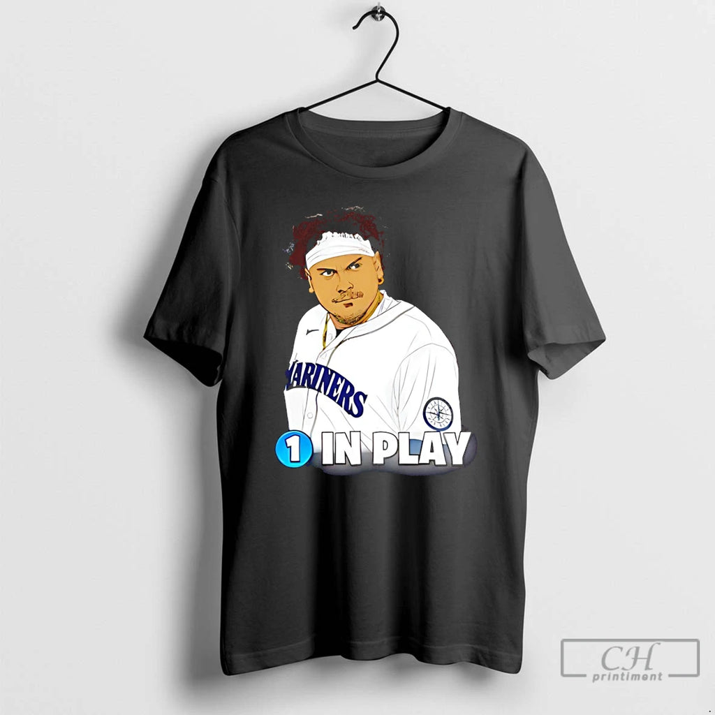 Premium Josh Naylor Cartoon Seattle Mariners Baseball In Play