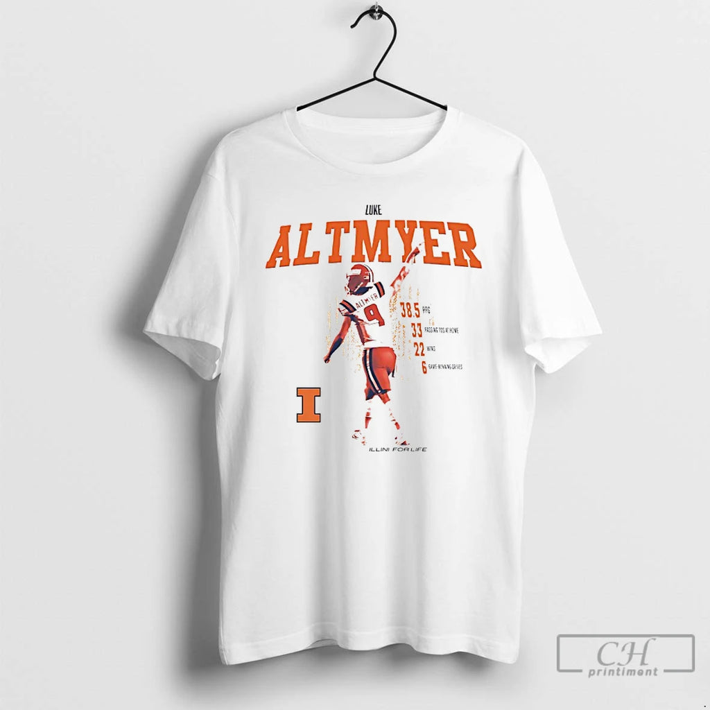 Premium Luke Altmyer Career Illini For Life Illinois Fighting Illini