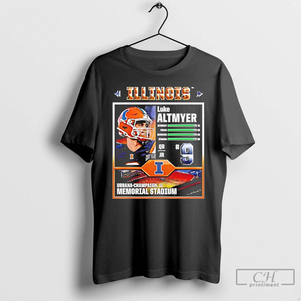 Premium Luke Altmyer Video Game Urbana Champaign Illinois Fighting Illini