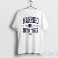Premium Married Into This New York Giants Football Helmet