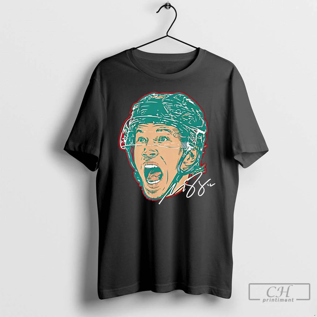 Premium Matt Boldy Minnesota Wild Hockey Swag Head Signature