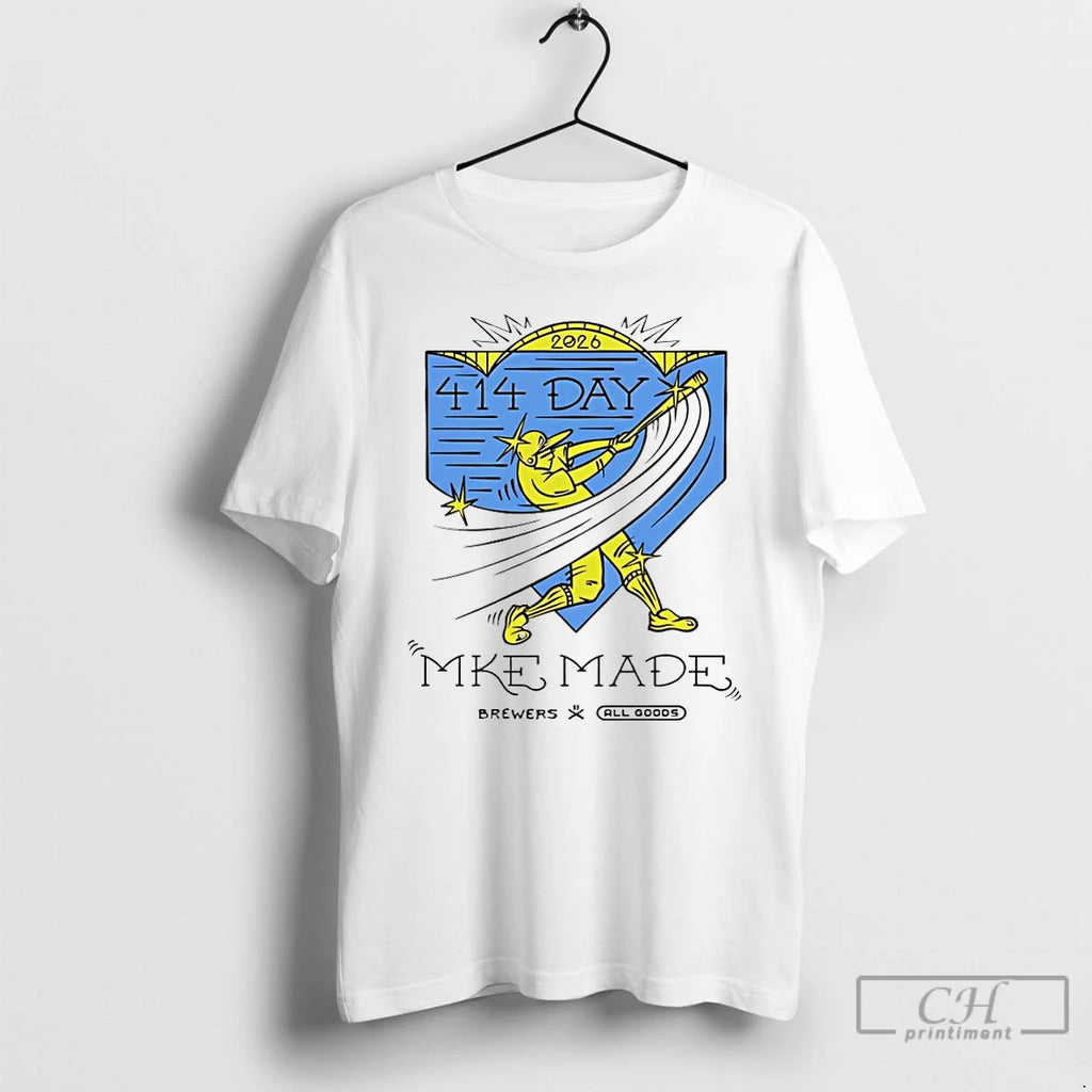 Premium Milwaukee Brewers 414 Day Mke Made Artist