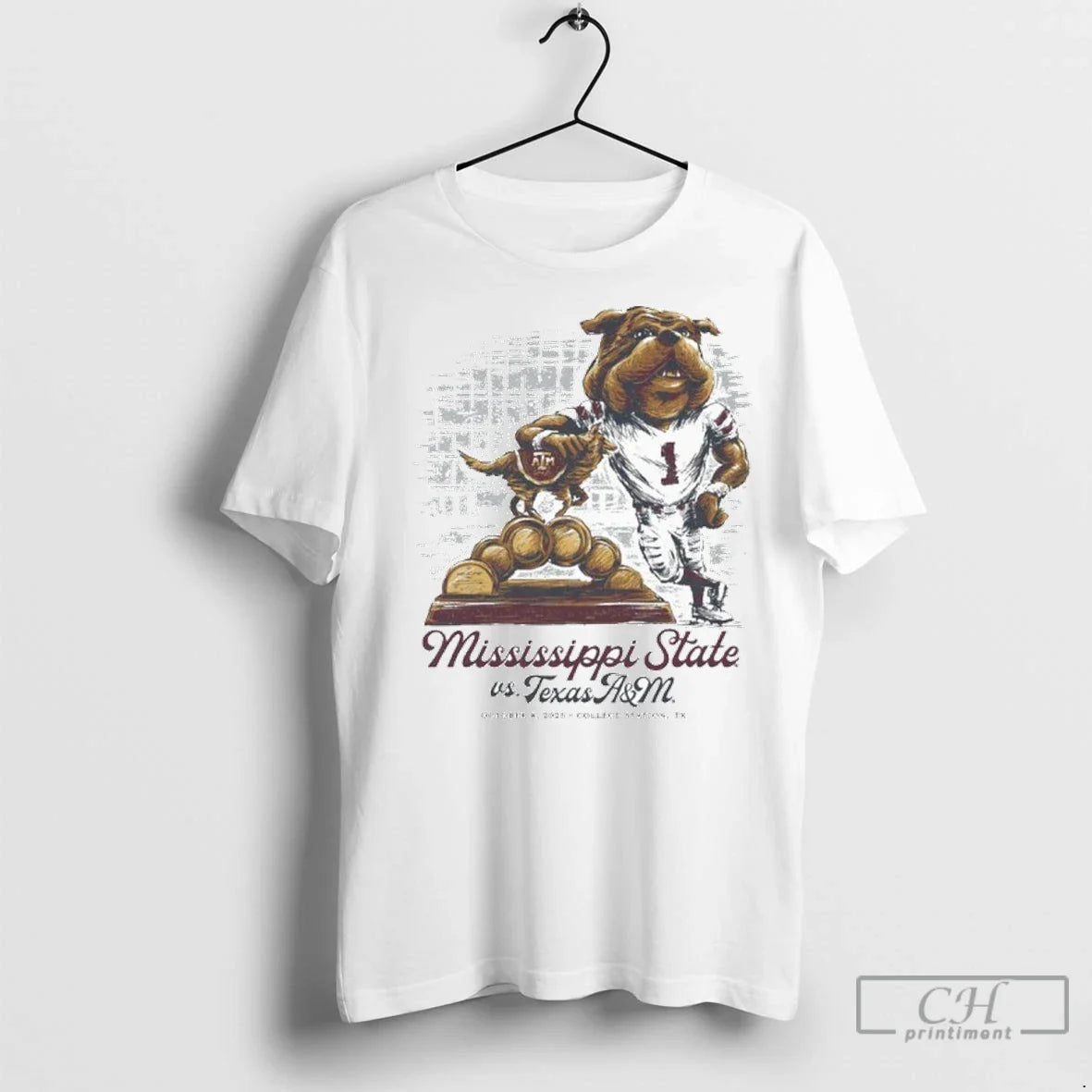 Premium Mississippi State Vs Texas Am Game Day Mascot