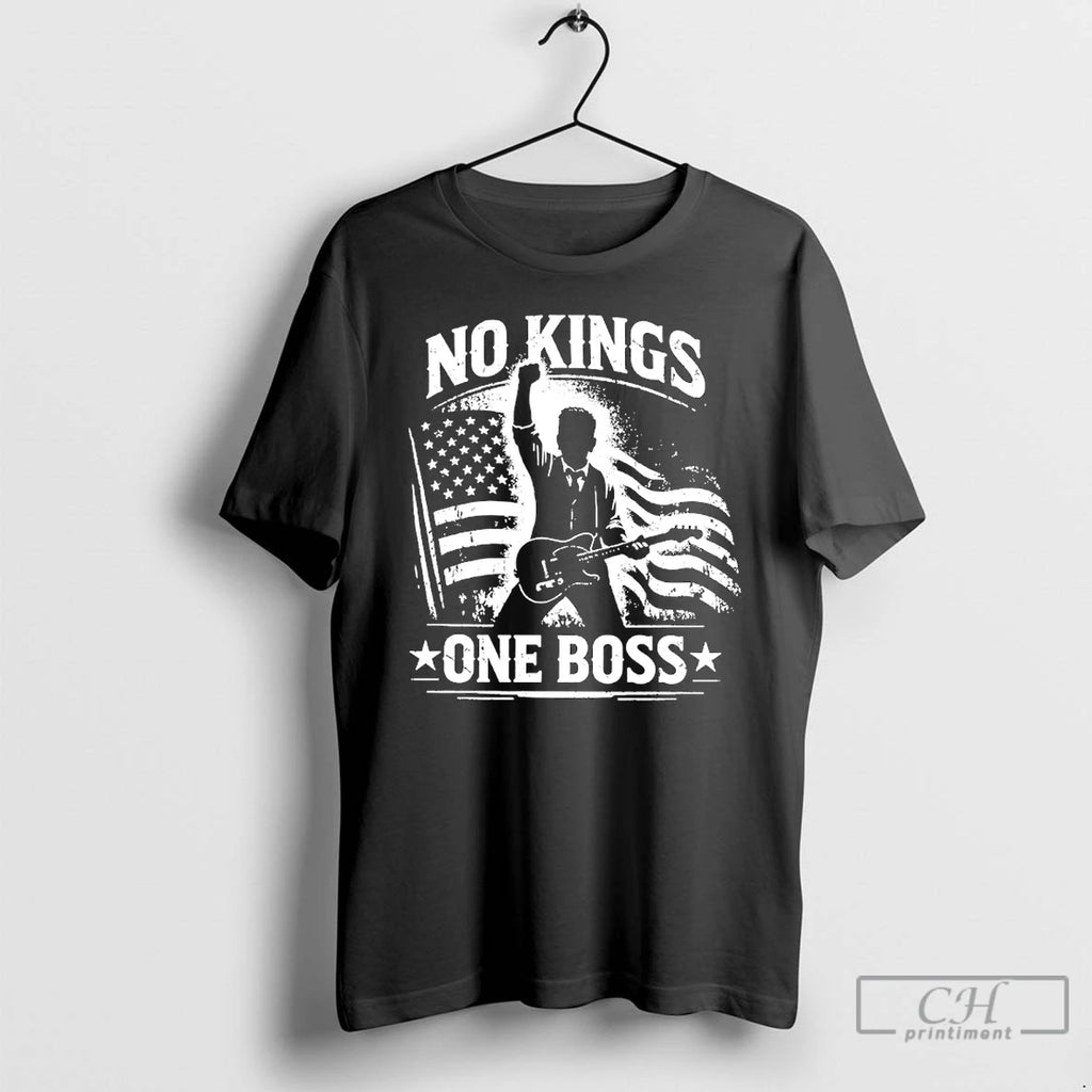 Premium No Kings One Boss American Flag