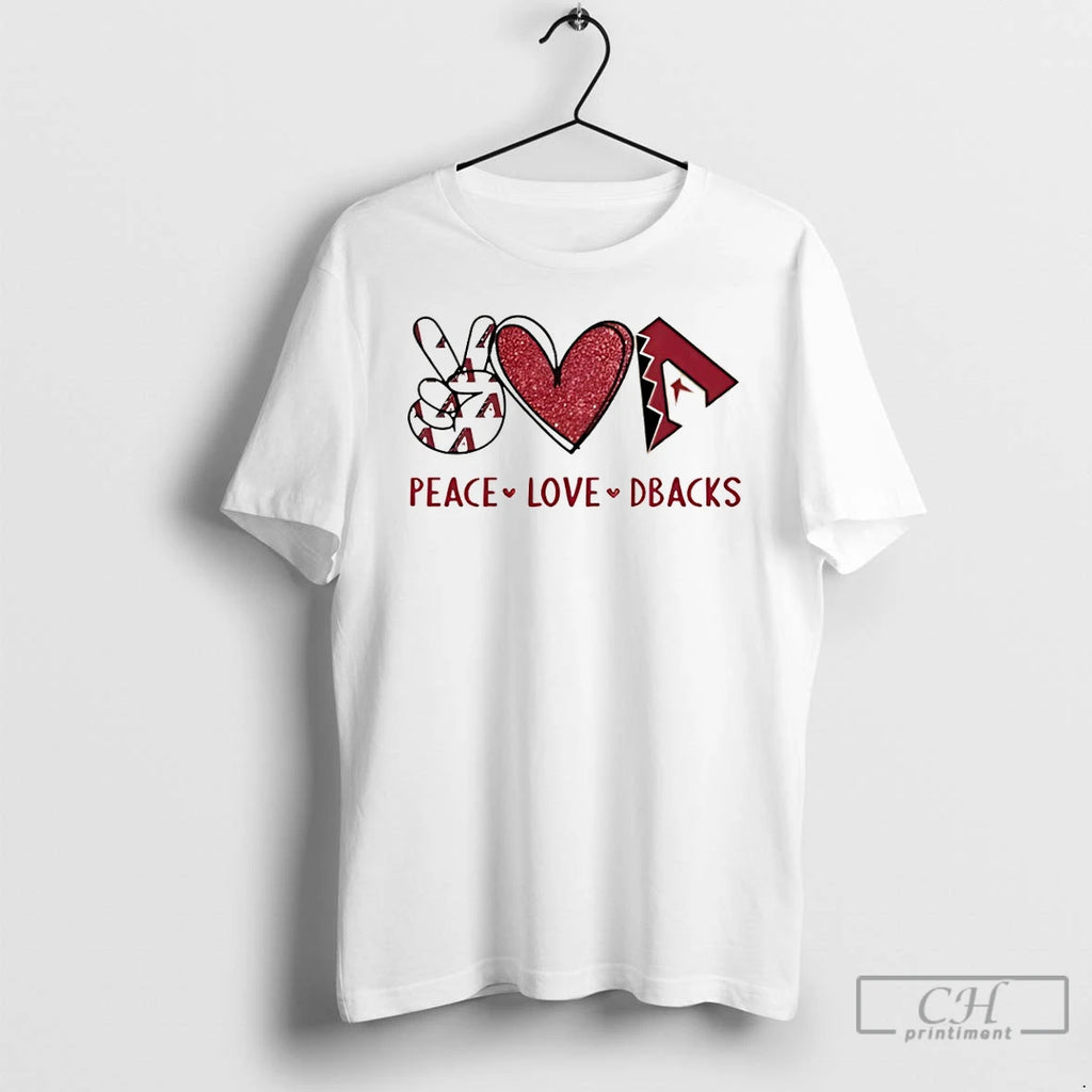 Premium Peace Love Dbacks Arizona Diamondbacks