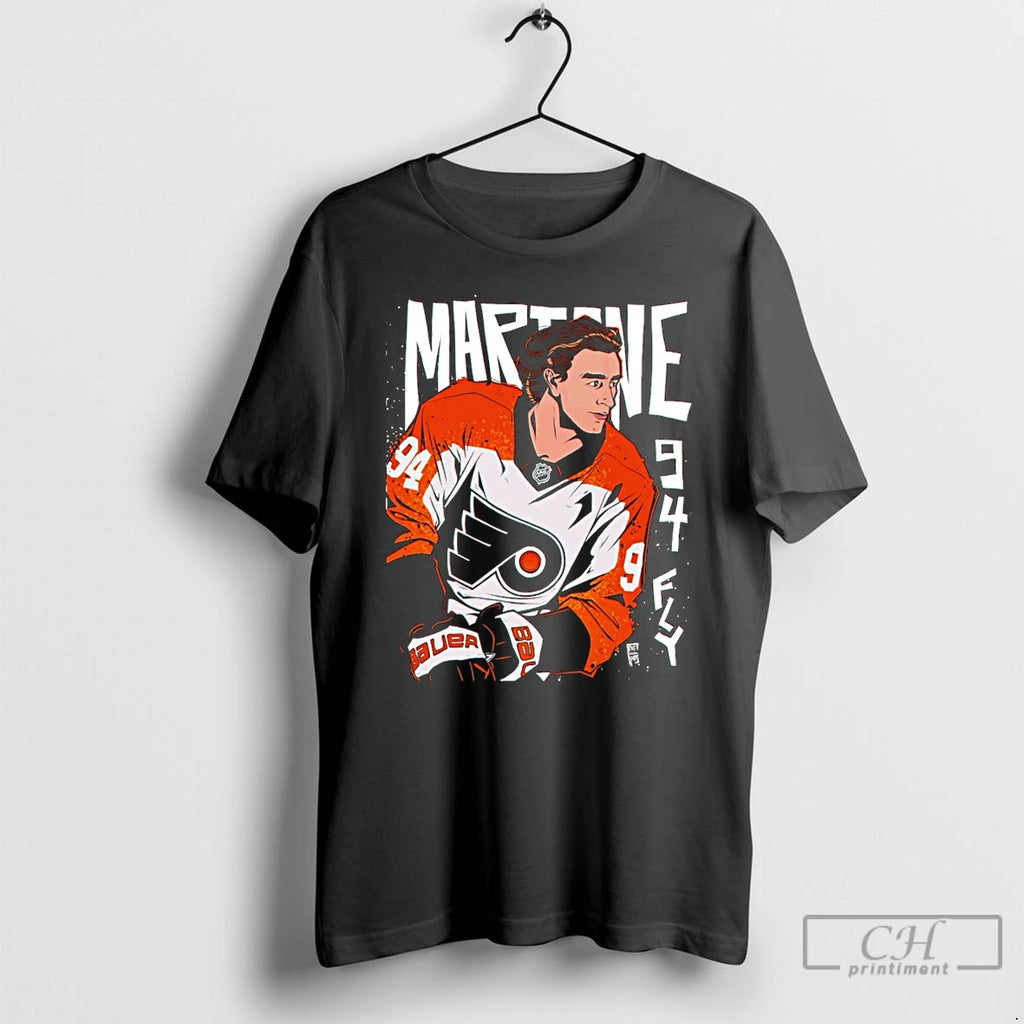 Premium Philadelphia Hockey Porter Martone 94 Fly Graphic