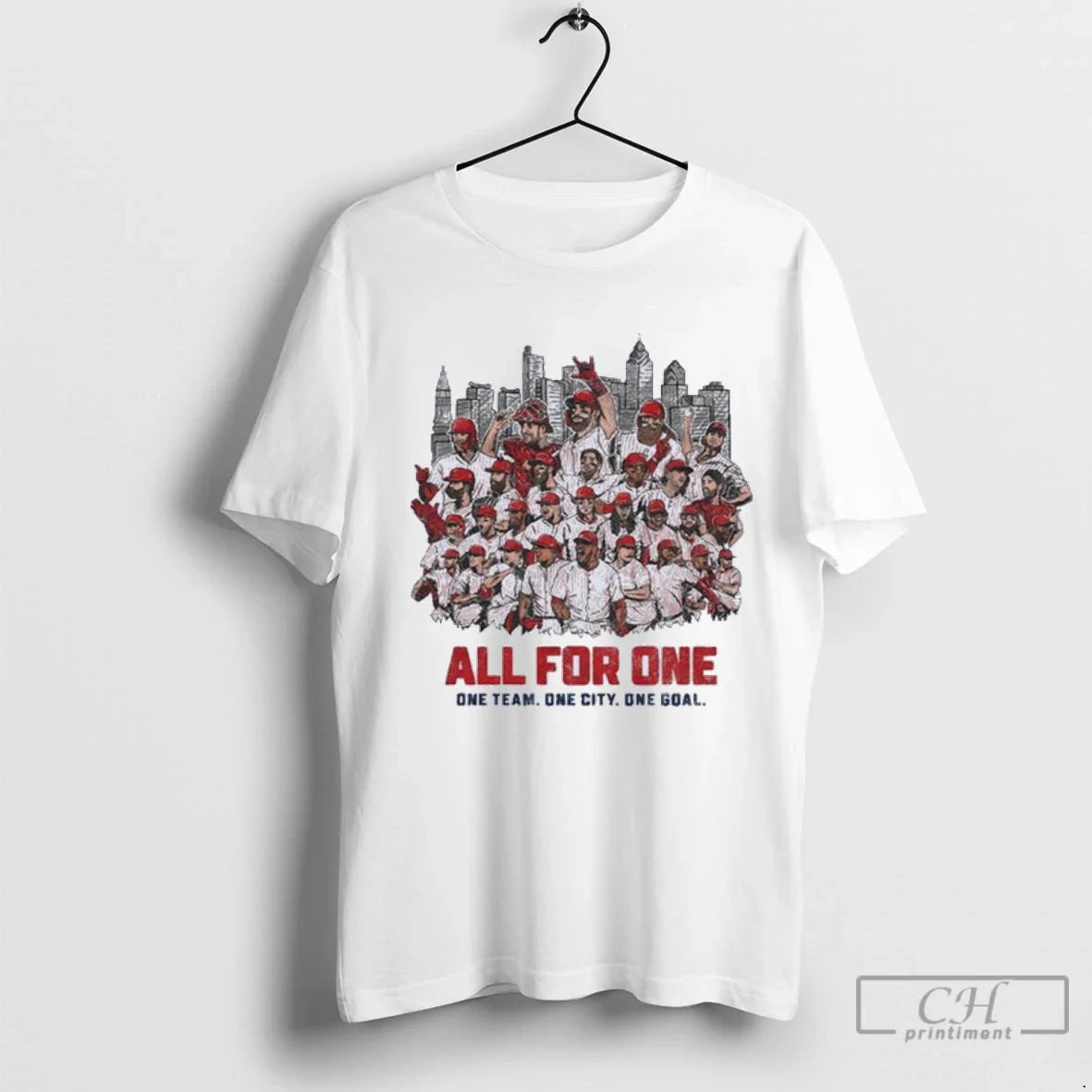 Premium Philadelphia Phillies All For One One Team One City One Goal