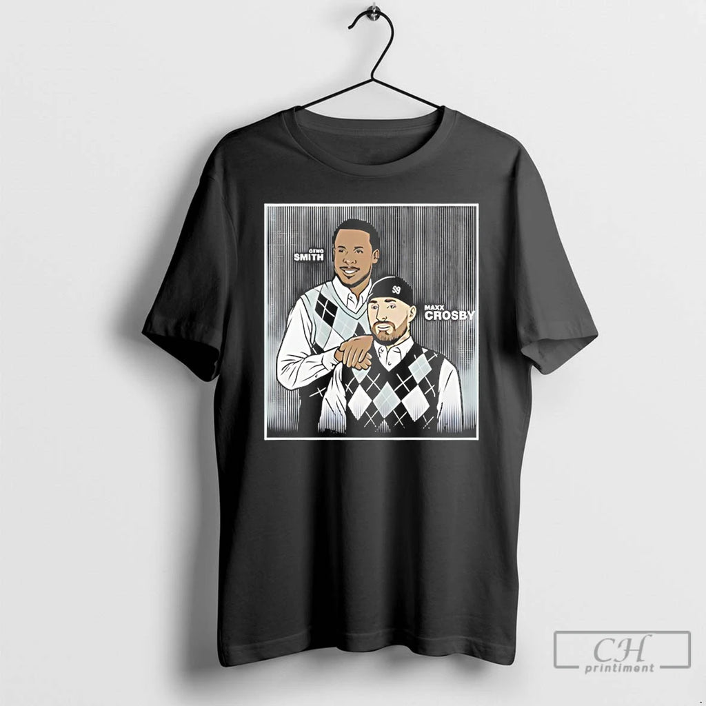 Premium Raiders Geno Smith And Maxx Crosby Family Portrait