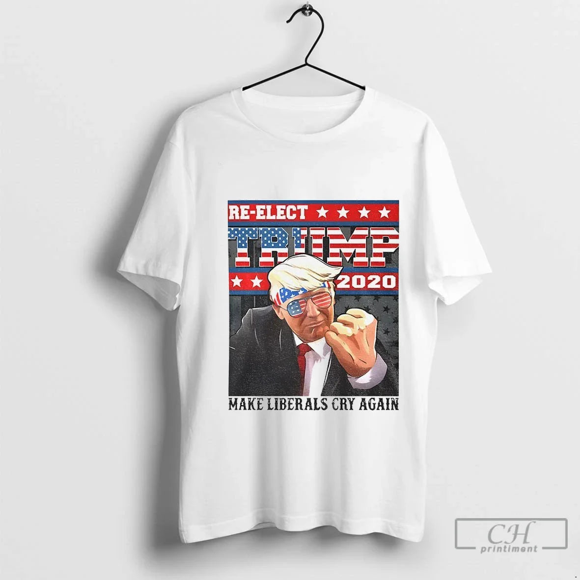 Premium Re Elect Trump 2020 Make Liberals Cry Again American Flag