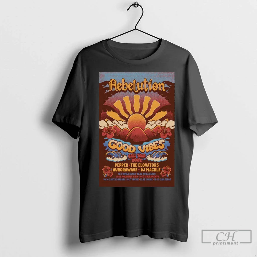 Premium Rebelution Good Vibes Cali Tour 2025 10 9 10 Avila Beach 10 11 Mountain