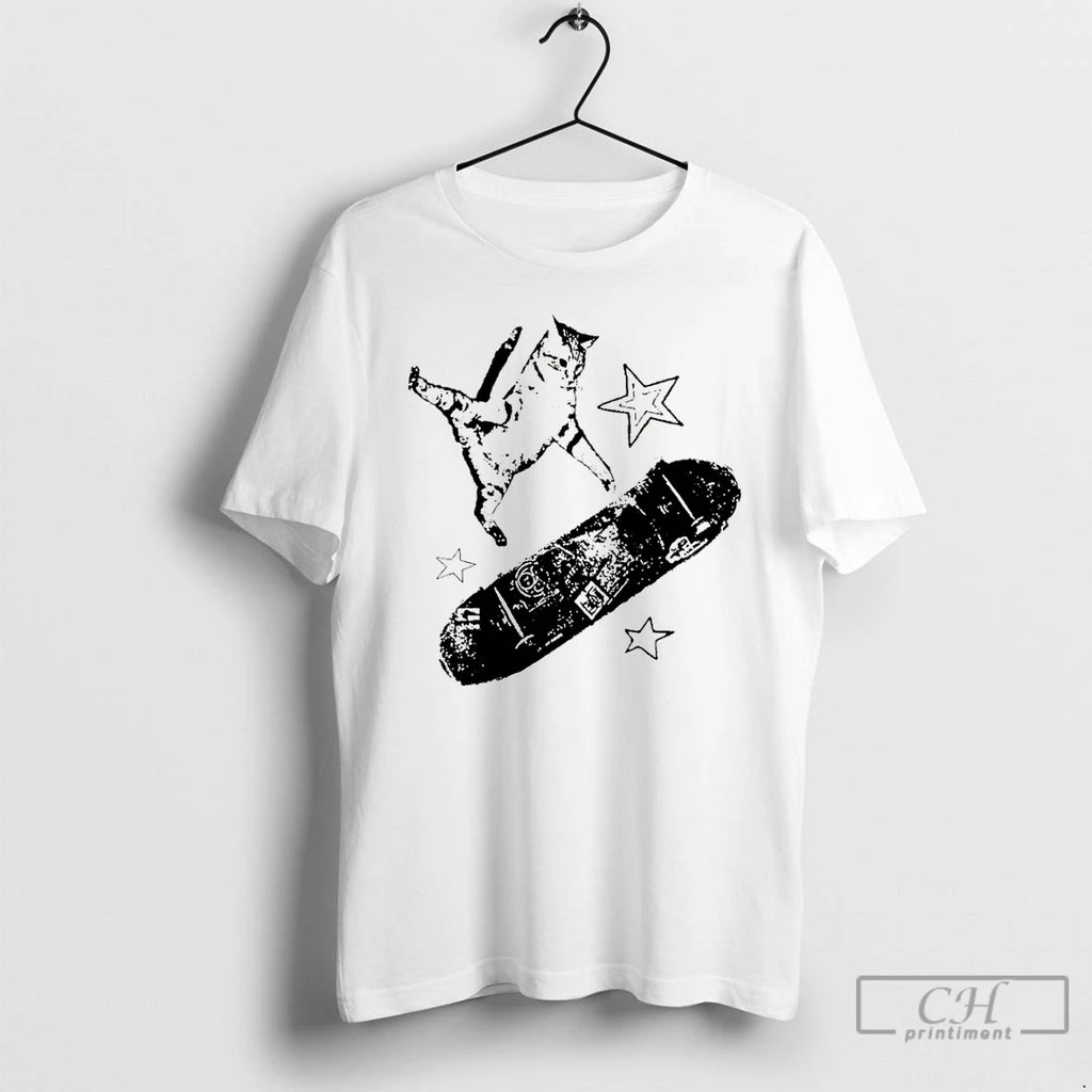 Premium Skateboard Cat Kitten Coquette Vintage