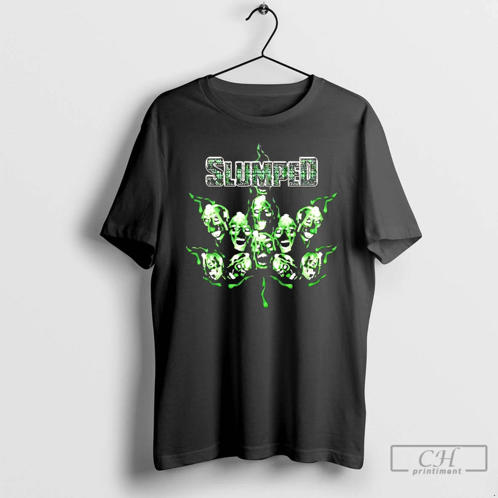 Premium Slumped Cannabis Devils Vintage Graphic