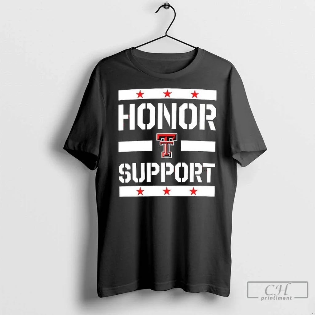 Premium Texas Tech Red Raiders Honor And Support 2 Sided