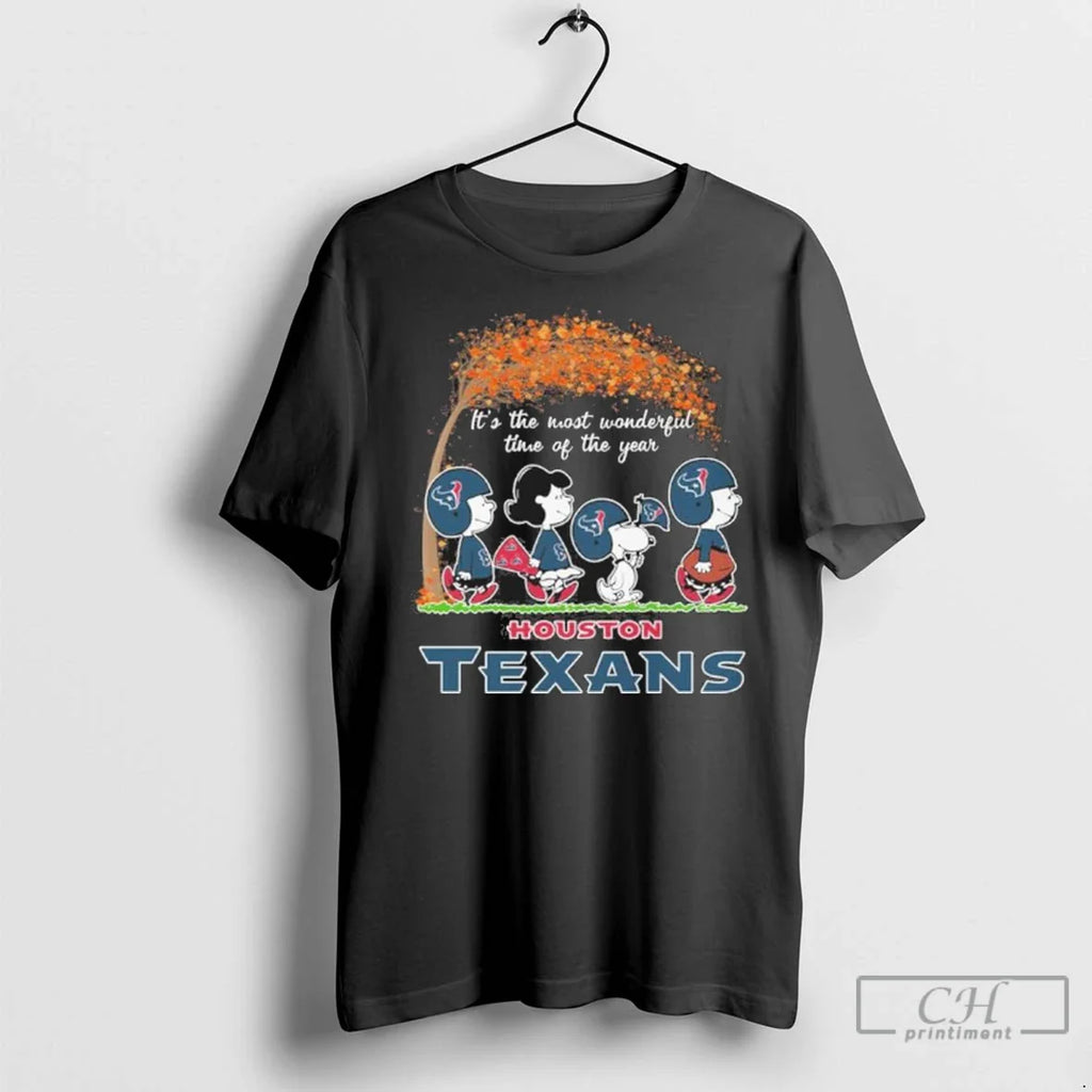 Premium The Peanuts X Houston Texans Its The Most Wonderful Time Of The Year